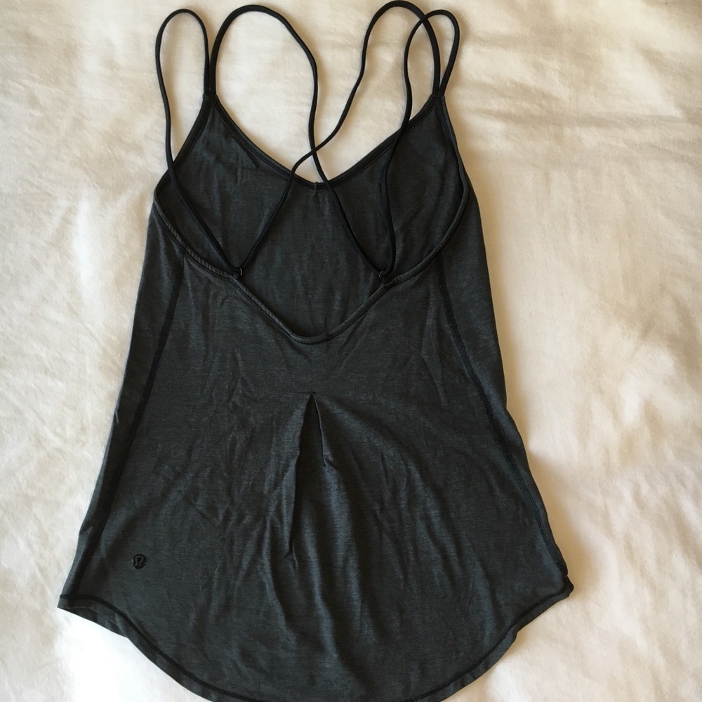 Dark grey lululemon tank